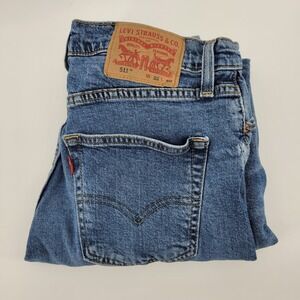 Levi's 511 Slim Fit Jeans 32x30 Blue Denim 04511-4702 Mens